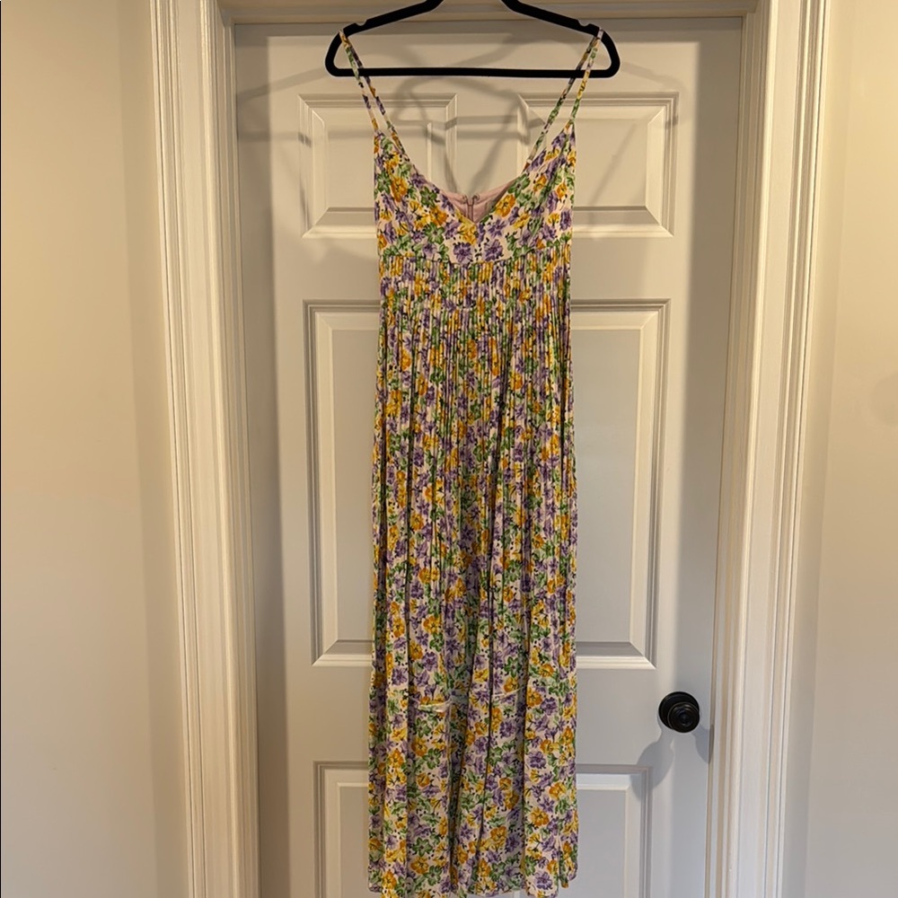 WOMENS size 2 Nicolas NWT Floral Maxi Dress with Spaghetti Straps